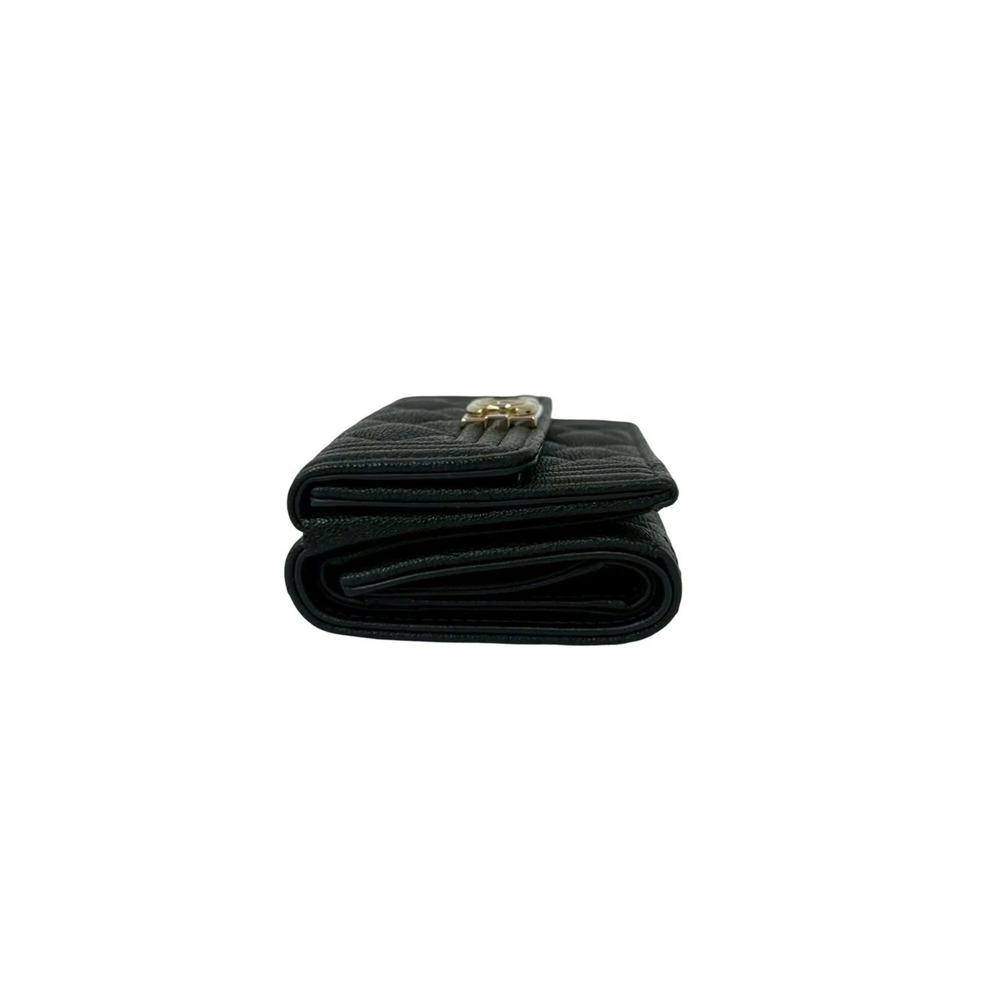 CHANEL Black Caviar Leather Logo Wallet - Picture 4 of 10